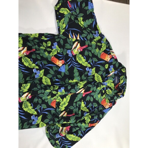 Puritan Hawaiian Button-Down Shirt Hot Sauce Drinks Bloody Mary Men's Size Large - Picture 4 of 8
